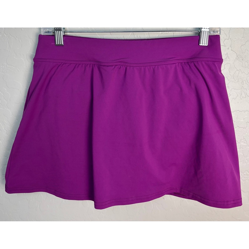 Lands‎ End Purple Swim Skirt Built-In Brief Womens Size 6 Skirted Bottom 2180